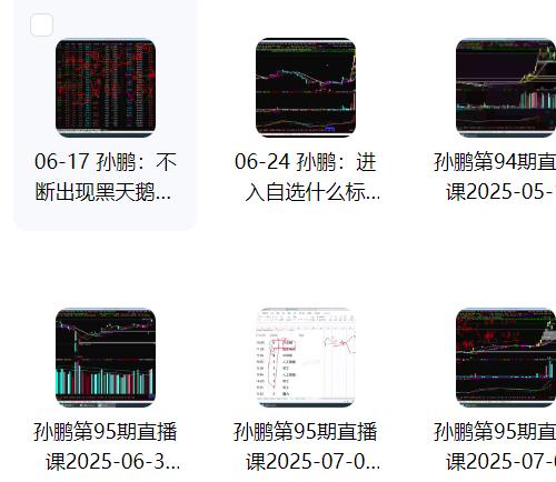 【孙鹏】量学大讲堂-老耐-量学贯通战法直播第98期