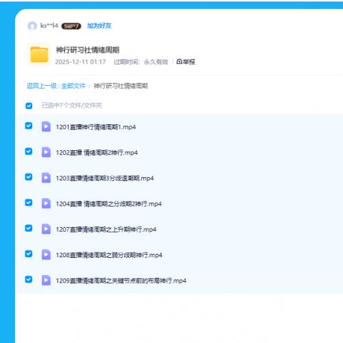 【神行研习社】12月直播情绪周期