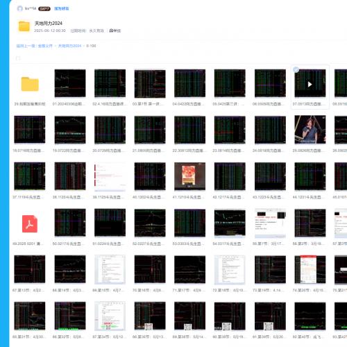 【天地同力】2024-2025天地同力操盘视频课