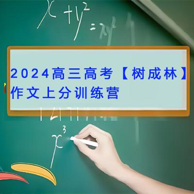  2024高三高考【树成林】作文上分训练营2.0