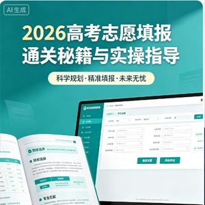 2026高考志愿填报通关秘籍与实操指导