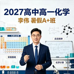 2027高中高一化学 李伟 暑假A+班