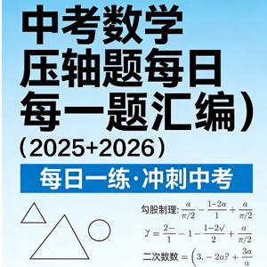 中考数学压轴题每日一题汇编（2025+2026）