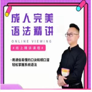 抖音新概念马老师《完美英语语法视频精讲》