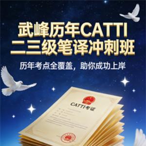 武峰历年CATTI二三级笔译冲刺班