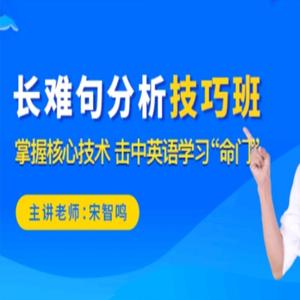 2021宋智鸣长难句技巧分析班