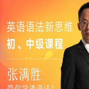 张满胜英语语法新思维，初中高级课程带你学透语法