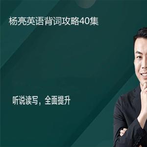 杨亮英语背词攻略40集