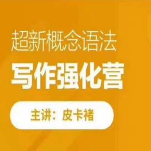 皮卡褚英语《超新概念语法写作训练营》