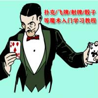 扑克/飞牌/射牌/骰子等入门魔术学习视频教程(全集)