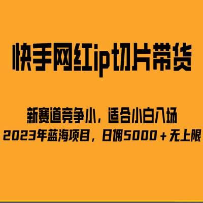 2023爆火的快手网红IP切片，号称日佣5000＋的蓝海项目，二驴的独家授权