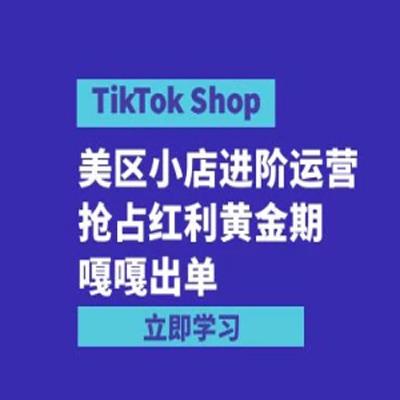 TikTok Shop 美区小店进阶运营，抢占红利黄金期~嘎嘎出单（7 节课）