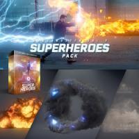 240+漫威超级英雄火焰电流能量魔法带透明通道特效4K视频素材